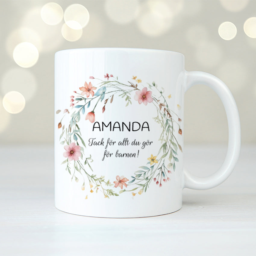 Vilda blommor | Personlig mugg