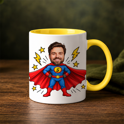 Presentpaket | Superhjälte | Mugg, kaffe & godis
