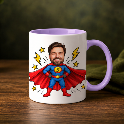 Presentpaket | Superhjälte | Mugg, kaffe & godis