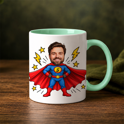 Presentpaket | Superhjälte | Mugg, kaffe & godis