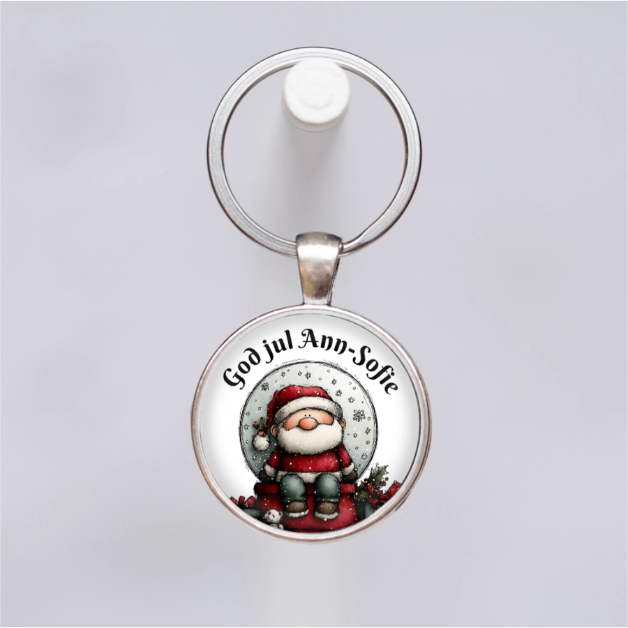 Tomte & text | Nyckelring