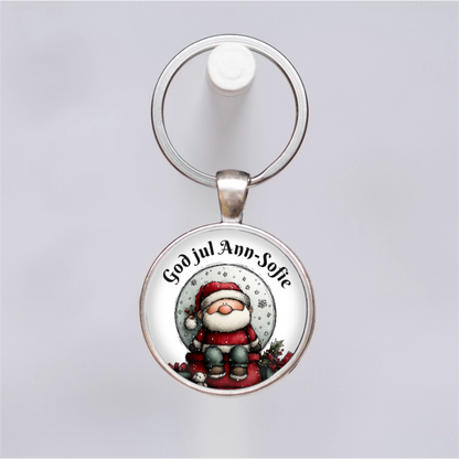 Tomte & text | Nyckelring