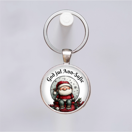 Tomte & text | Nyckelring