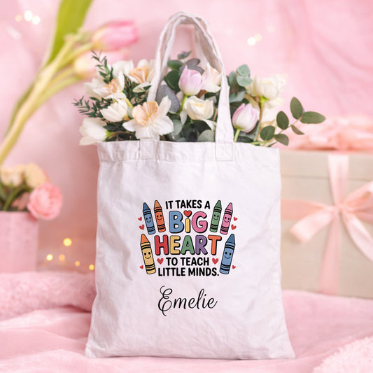 It takes a big heart | Kritor | Personlig tygpåse