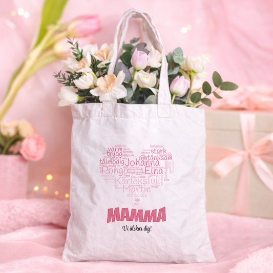 Ordmoln | Personlig tygpåse