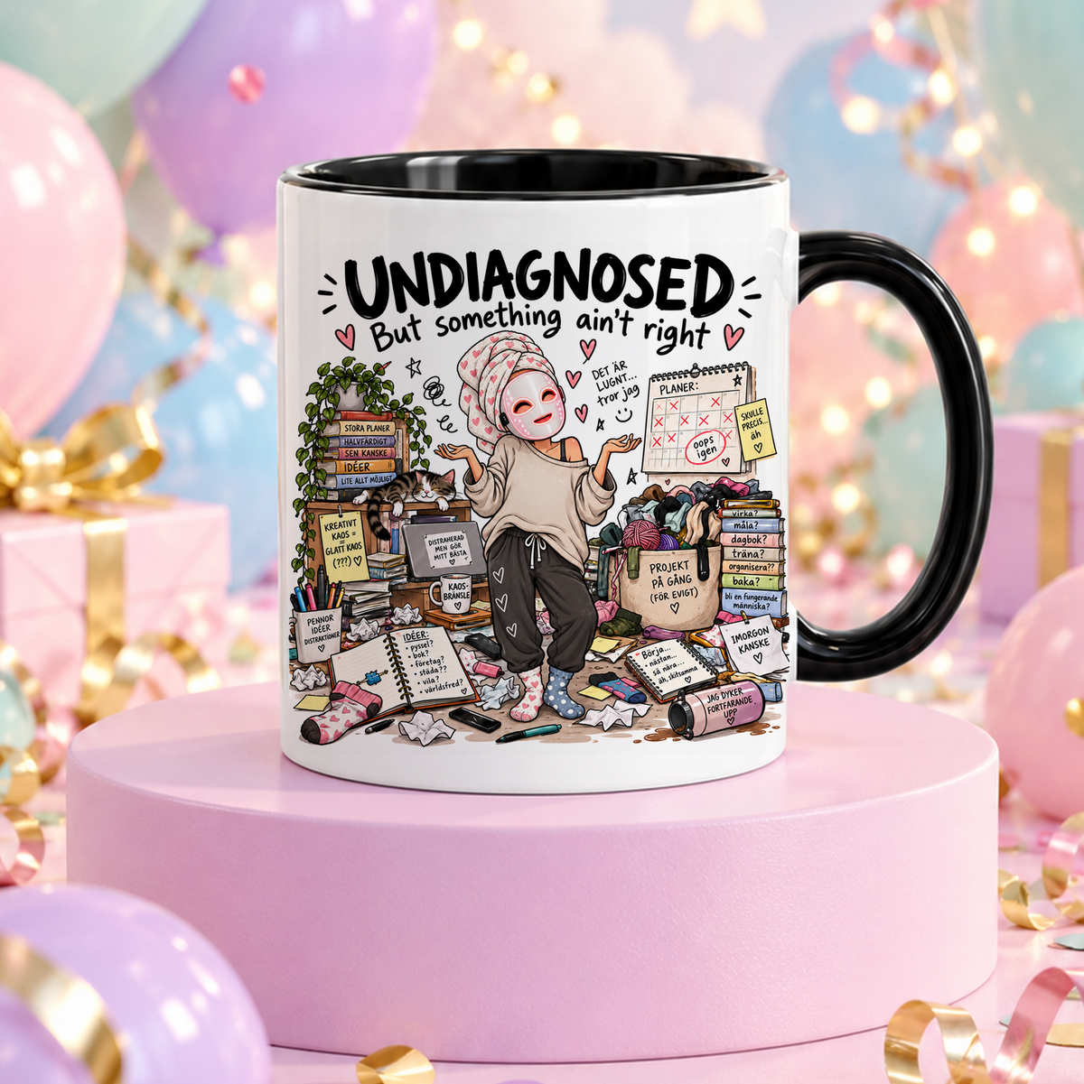 UNDIAGNOSED But something ain't right | Rolig mugg