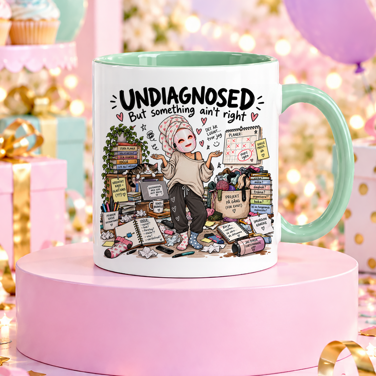 UNDIAGNOSED But something ain't right | Rolig mugg
