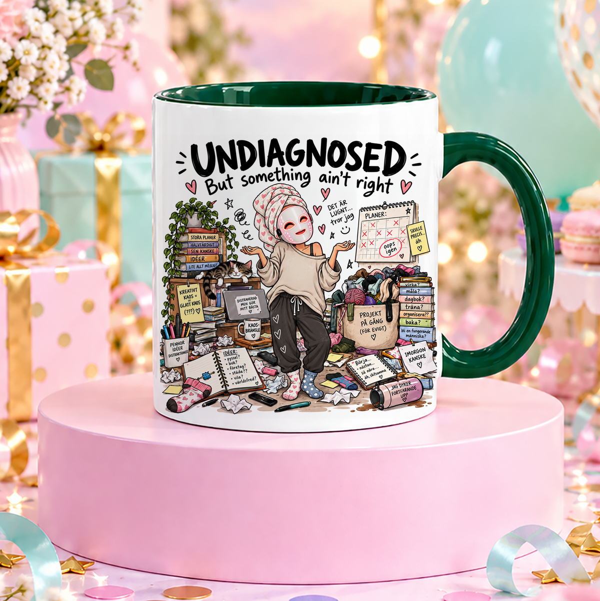 UNDIAGNOSED But something ain't right | Rolig mugg