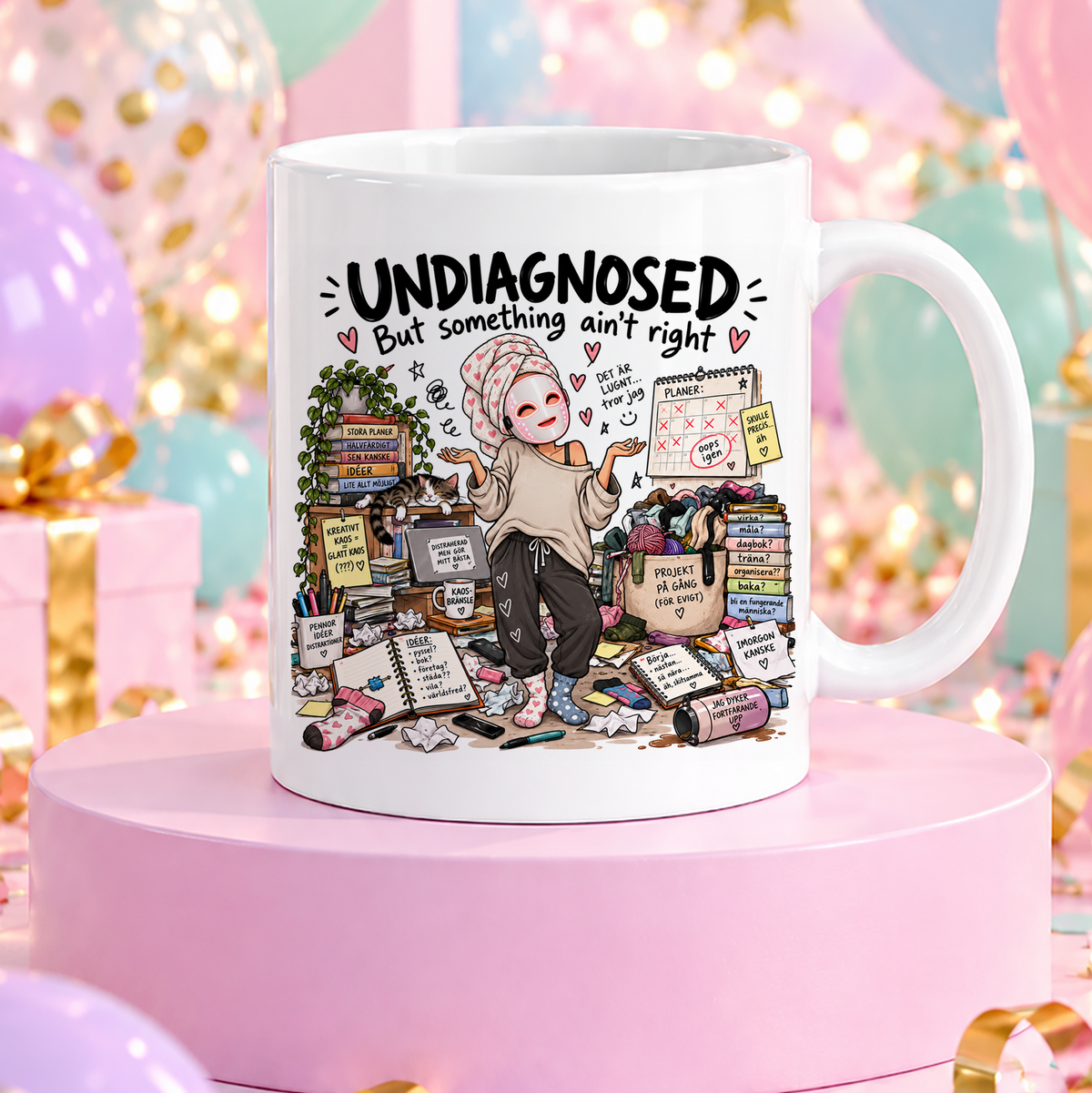 UNDIAGNOSED But something ain't right | Rolig mugg