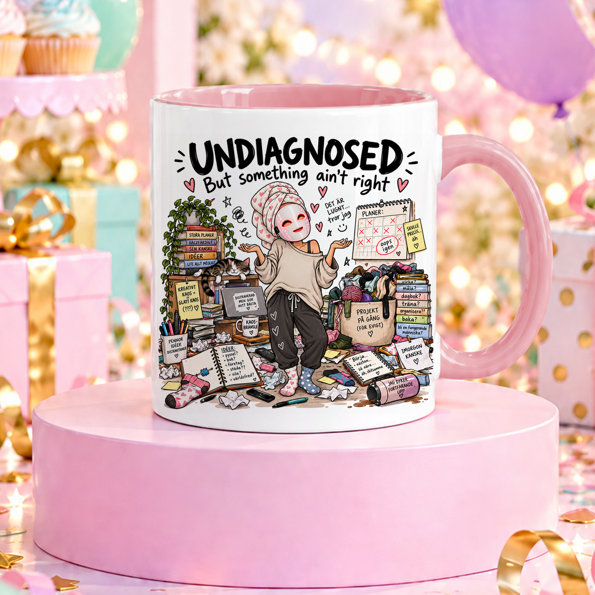 UNDIAGNOSED But something ain't right | Rolig mugg