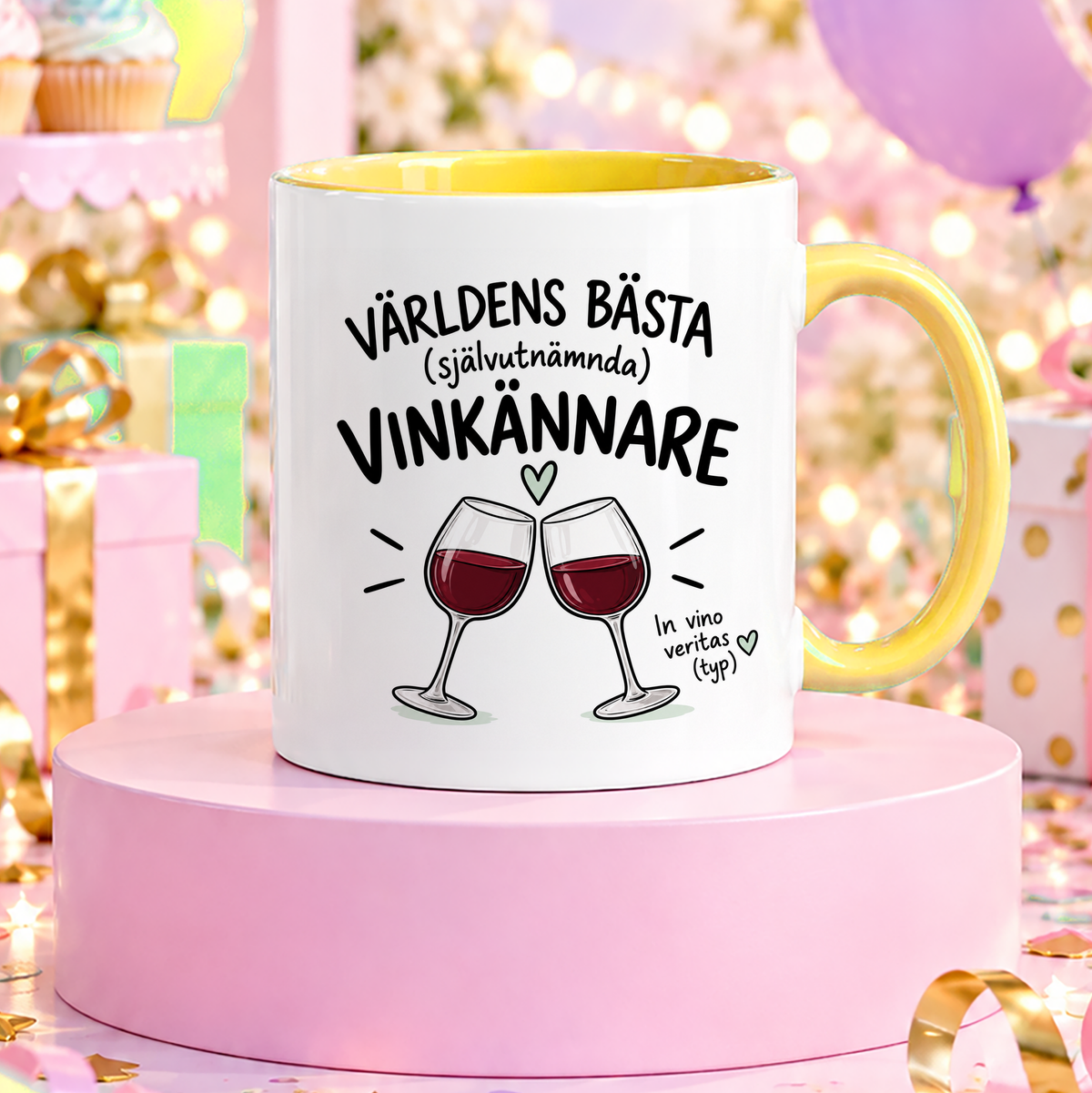 Självutnämnd vinkännare | Rolig mugg