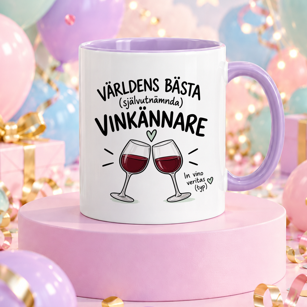 Självutnämnd vinkännare | Rolig mugg