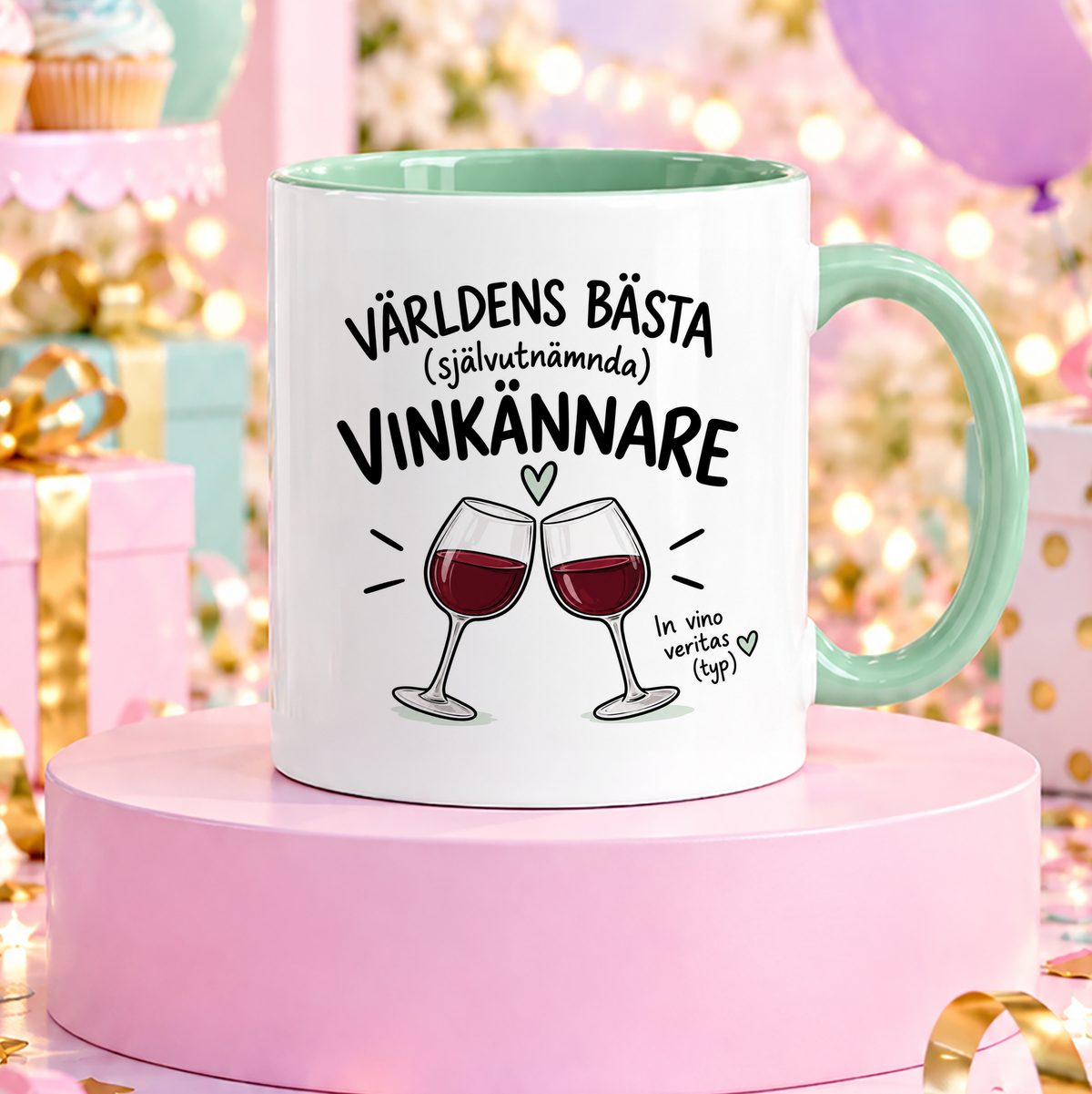 Självutnämnd vinkännare | Rolig mugg