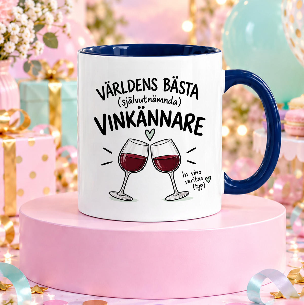 Självutnämnd vinkännare | Rolig mugg