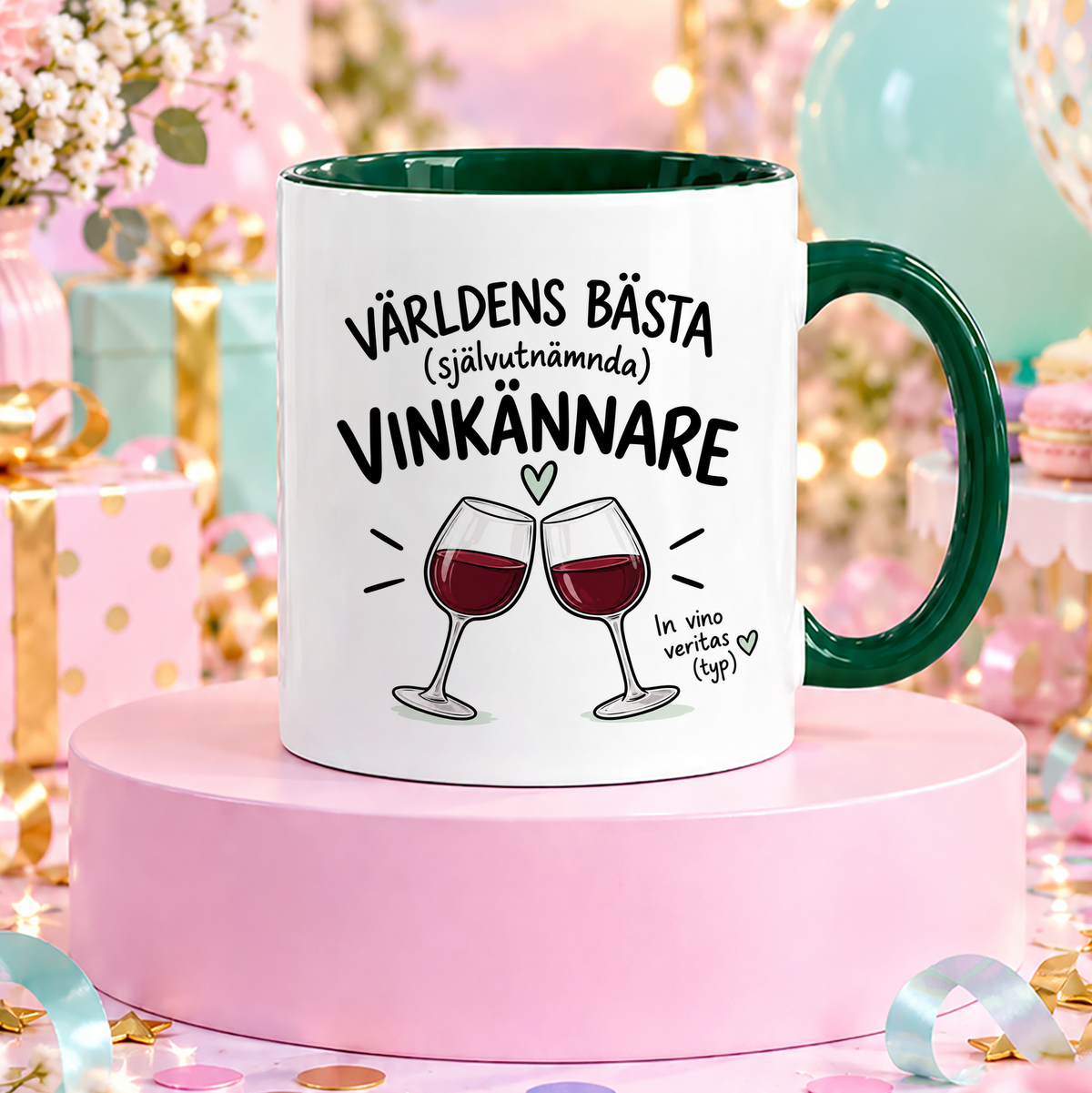 Självutnämnd vinkännare | Rolig mugg