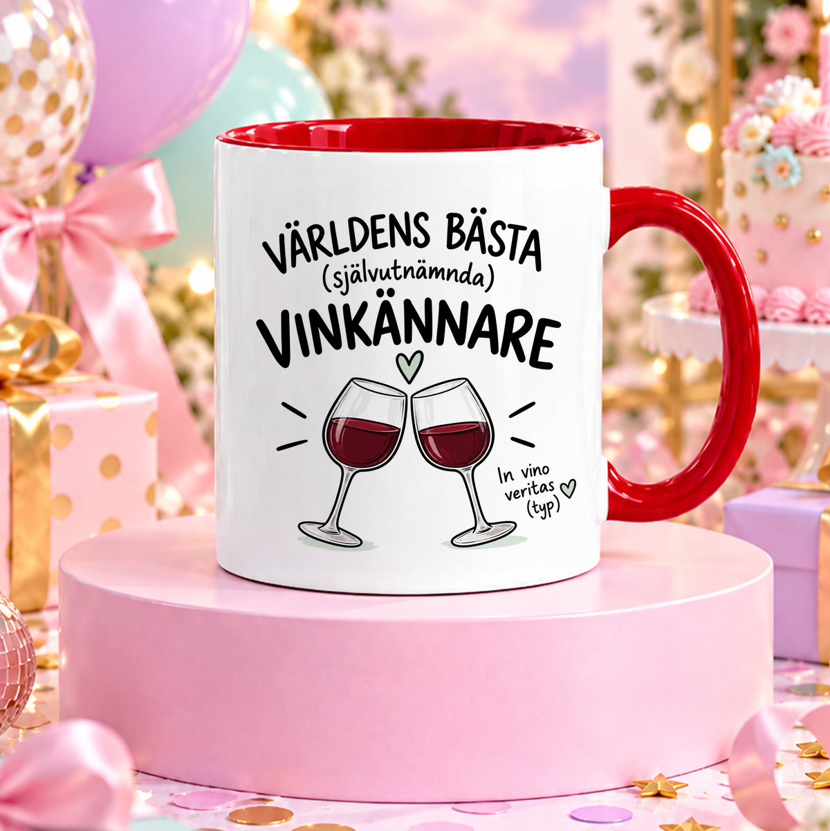 Självutnämnd vinkännare | Rolig mugg