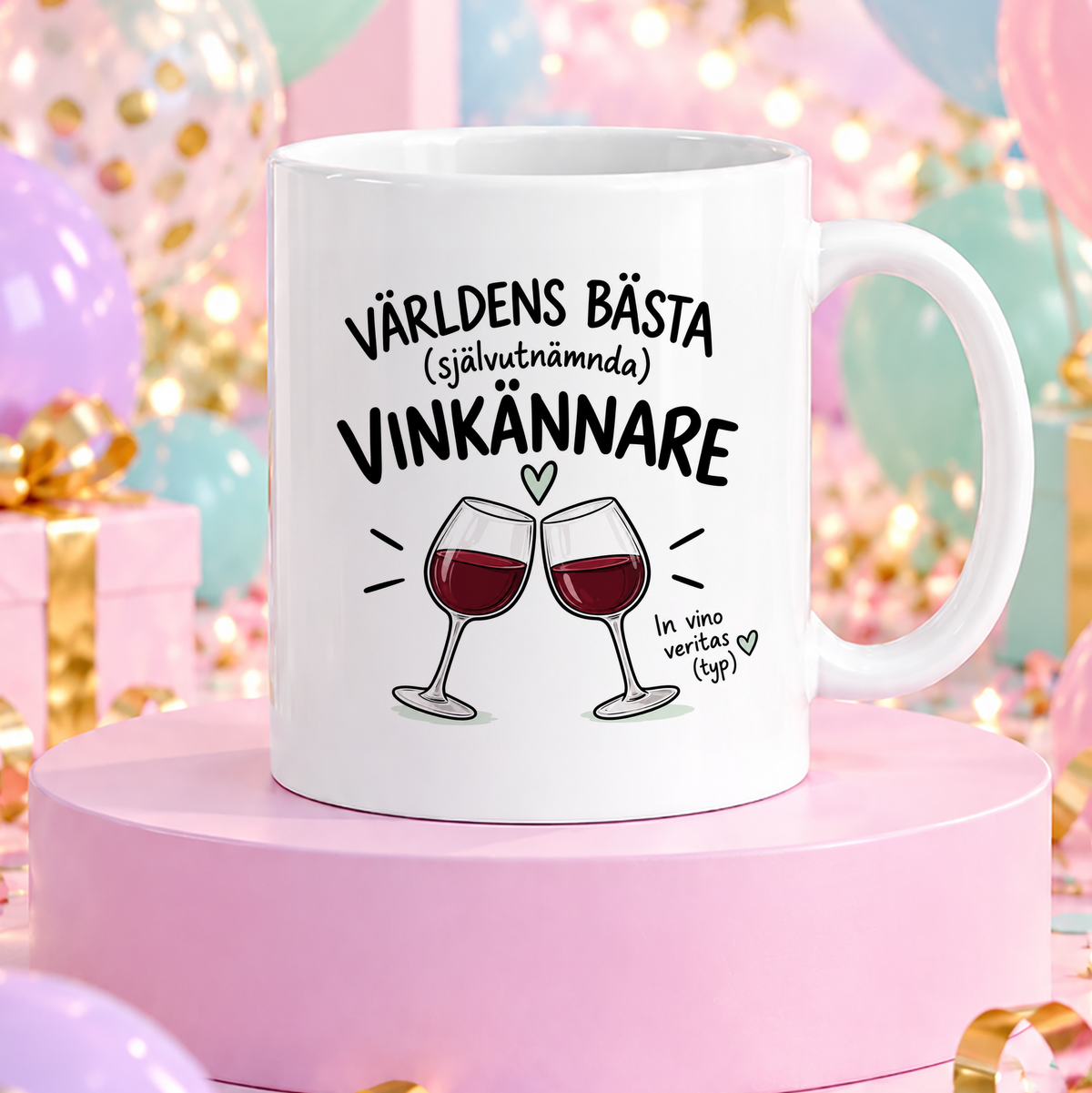 Självutnämnd vinkännare | Rolig mugg