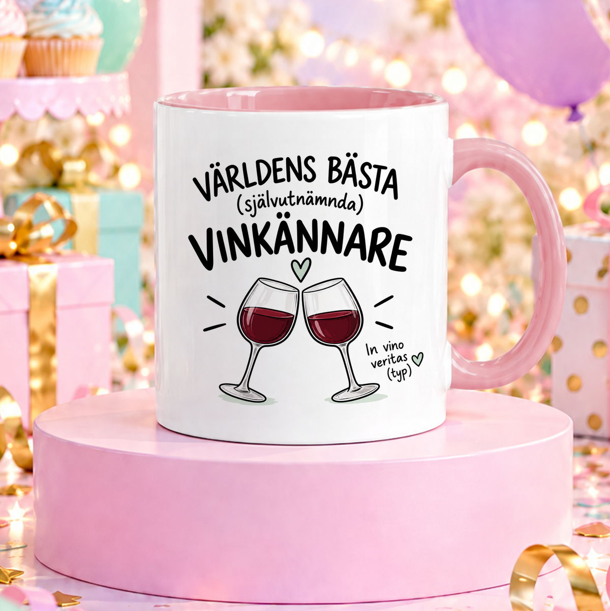 Självutnämnd vinkännare | Rolig mugg