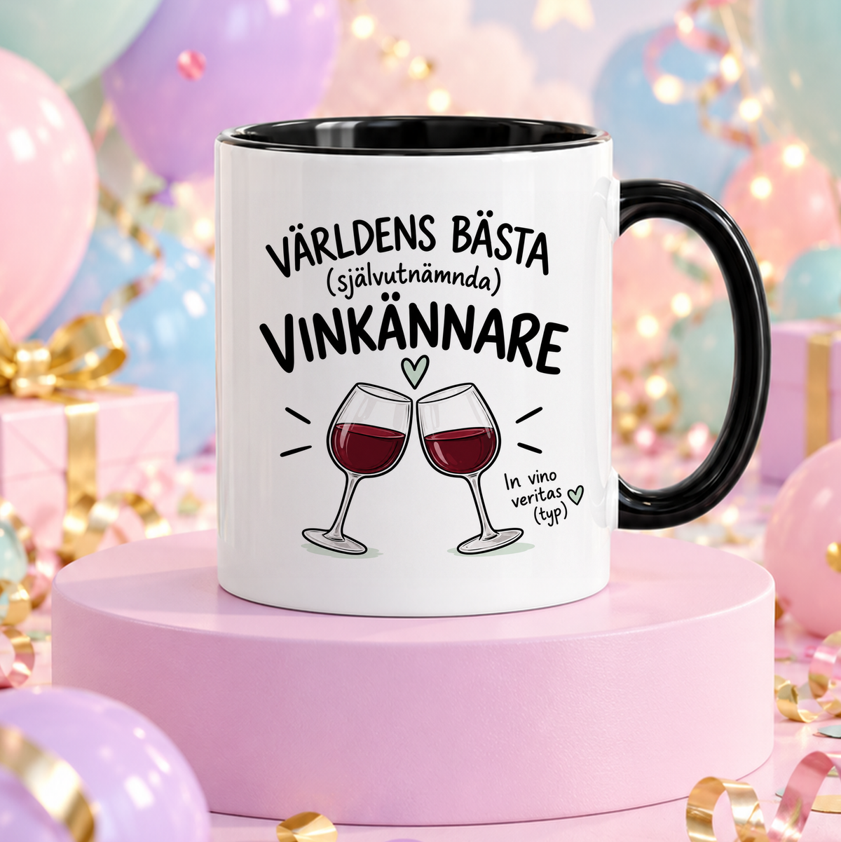 Självutnämnd vinkännare | Rolig mugg
