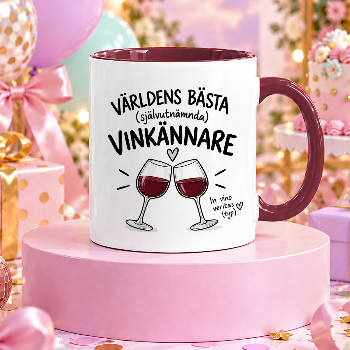 Självutnämnd vinkännare | Rolig mugg