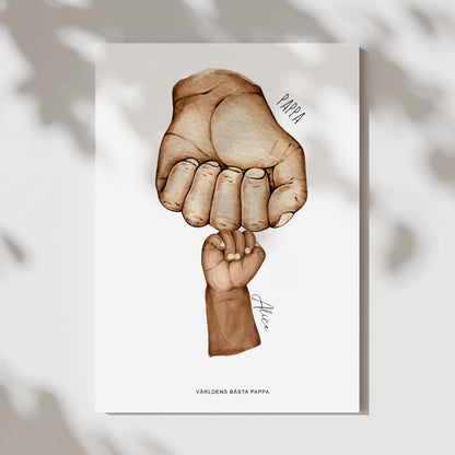 Fist bump (manlig) | Personlig Poster