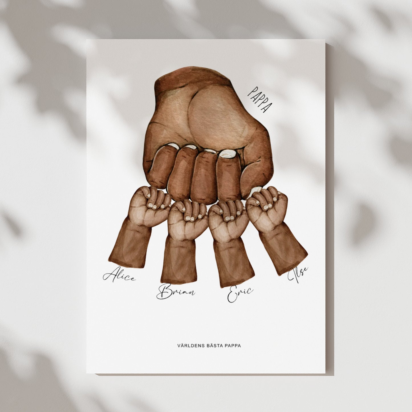 Fist bump (manlig) | Personlig Poster